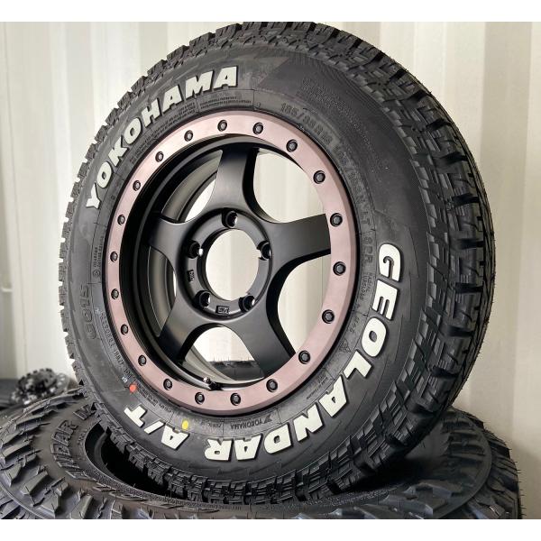 ジムニー JB23 JB64 16インチ Bounty Collection BDX05 ヨコハマ ジオランダー G015 A/T 185/85R16 ホワイトレター