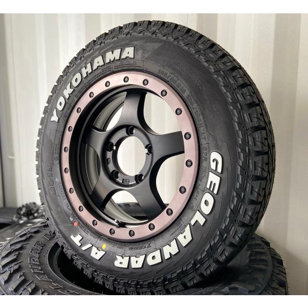 ジムニー JB23 JB64 16インチ Bounty Collection BDX05 ヨコハマ ジオランダー G015 A/T 185/85R16 ホワイトレター