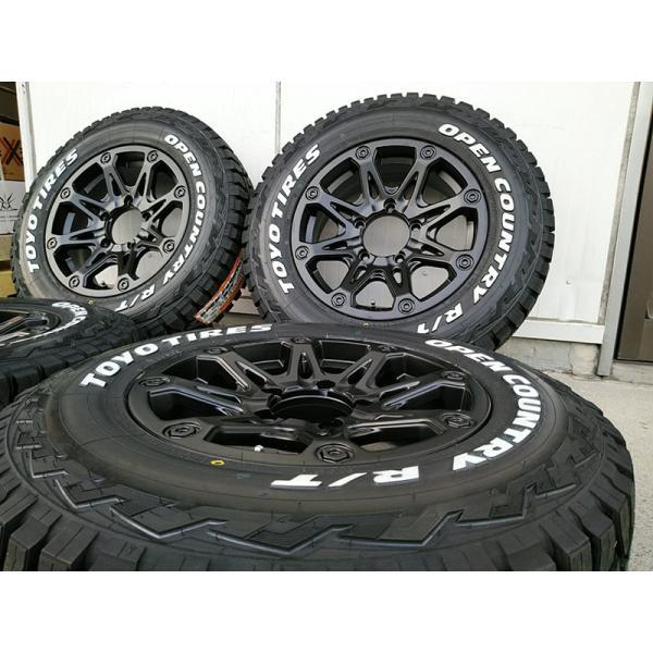 ジムニー タイヤホイール 新品4本セット BDX08 マットブラック トーヨー オープンカントリー RT 185/85R16 JB64 JB23 hara｜Auto Craft WAT 77,924円