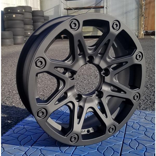 Jimny ジムニー 新品 アルミホイール ４本 BDX08 16インチ マットブラック 16×5.5 +20 139.7-5H キャップレス仕様