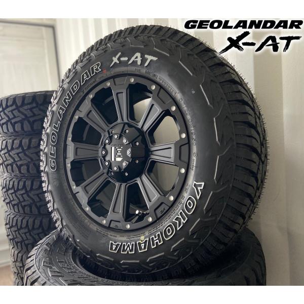LEXXEL DeathRock デリカD5 RAV4 CX5 エクストレイル タイヤ ホイール セット 16インチ ヨコハマ ジオランダー X-AT 235/70R16