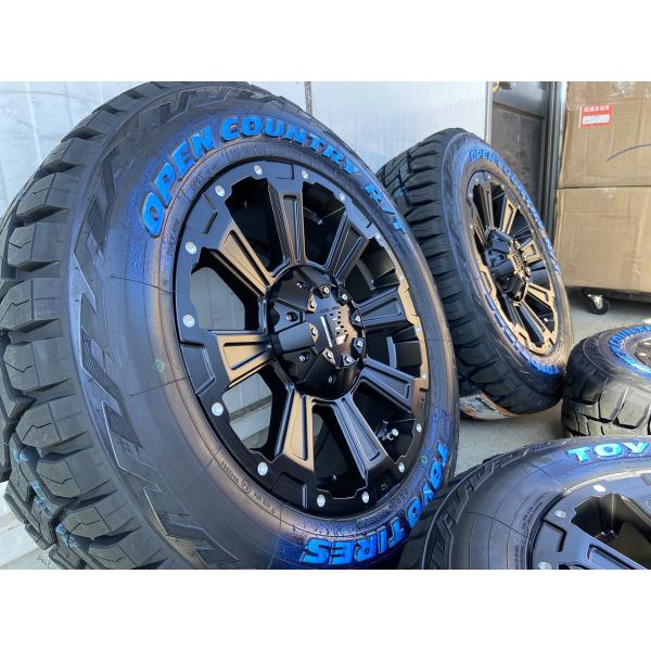 デリカD5 エクストレイル CHR ジューク CX5 RAV4 タイヤホイールセット 16インチ DeathRock デスロック TOYO OPENCOUTRY RT 235/70R16 ホワイトレター｜Auto Craft WAT