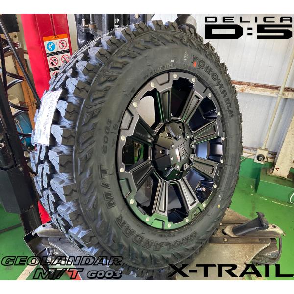 デリカD5 エクストレイル CHR ジューク CX5 RAV4 タイヤホイールセット 16インチ DeathRock デスロック YOKOHAMA ヨコハマ ジオランダー G003 225/75R16