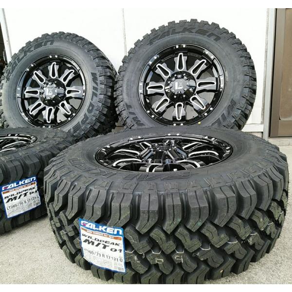 ファルケン WILDPEAK M/T01 265/70R17 タイヤホイール 新品4本セット 17インチ Balano プラド ハイラックス サーフ FJ サバーバン タホ Ｈ3｜Auto Craft WAT