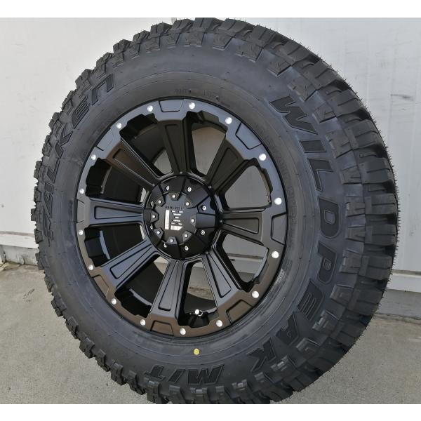 ファルケン WILDPEAK M/T01 265/70R17 タイヤホイール 新品4本セット 17インチ DeathRock プラド ハイラックス サーフ FJ サバーバン タホ Ｈ3｜Auto Craft WAT