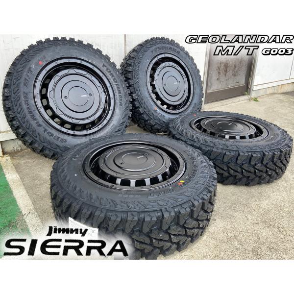 ジムニー シエラ 16インチ LEXXEL SwaGGer スワッガー ヨコハマ ジオランダー MT G003 225/75R16 215/70R16