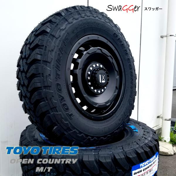 D5 デリカ エクストレイル クロスロード CX5 RAV4 16インチ LEXXEL SwaGGer スワッガー トーヨー オープンカントリー MT 225/75R16 ホワイトレター タイヤホール タイヤホイールセット