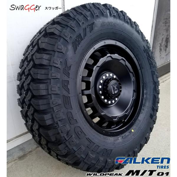 ラングラー JL JK タイヤホイールセット 17インチ SwaGGer FALKEN Wildpieak MT01 265/70R17 285/70R17｜Auto Craft WAT