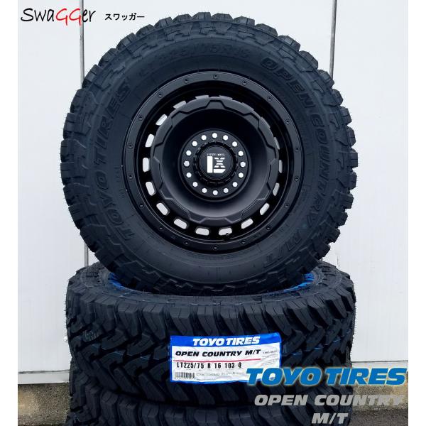 ジムニーシエラ JB74 16インチ LEXXEL SwaGGer スワッガー トーヨーオープンカントリーMT 225/75R16 ホワイトレター