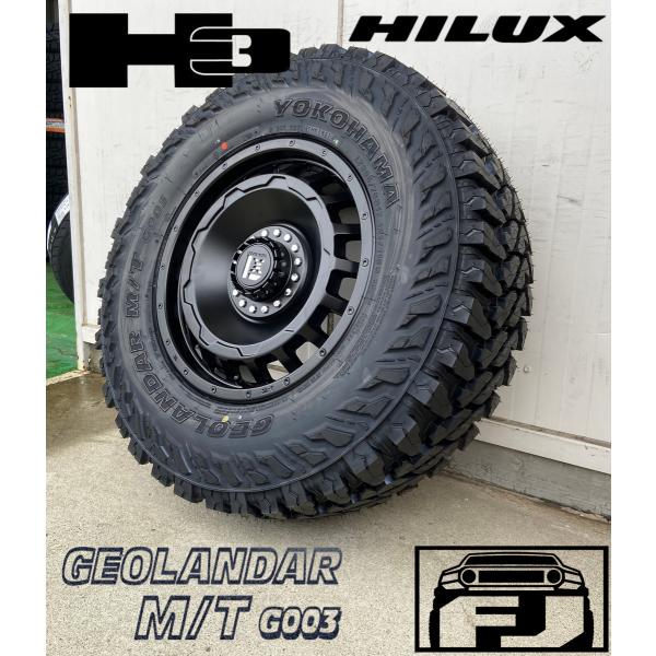 プラド ハイラックス サーフ FJクルーザー H3 17インチ LEXXEL SwaGGer スワッガー ヨコハマ ジオランダー MT G003 265/70R17 285/70R17