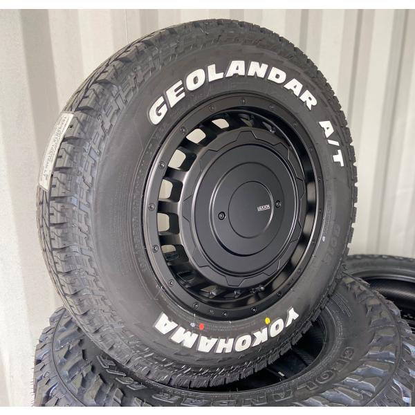 ジムニー Jimny JB23 JB22 JB64 JA11 JA12 16インチ LEXXEL SwaGGer スワッガー ヨコハマ ジオランダー G015 A/T 185/85R16 ホワイトレター