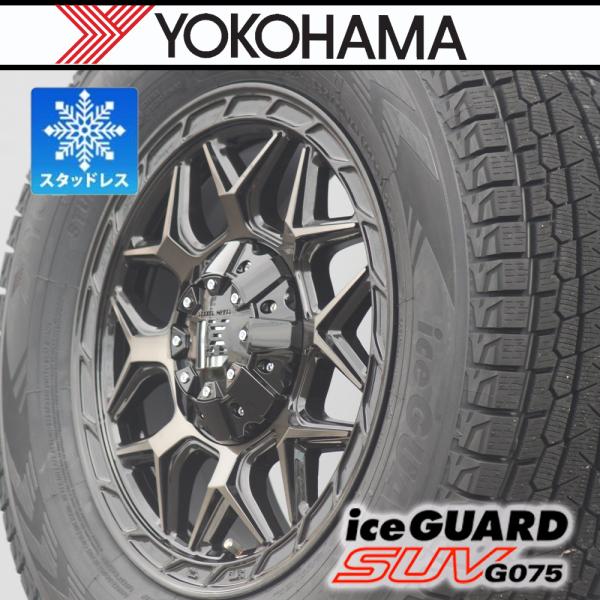 新品4本 デリカD5 スタッドレスタイヤホイールセット 16インチ InFerno インフェルノ YOKOHAMA iceGURAD G075 225/70R16｜Auto Craft WAT