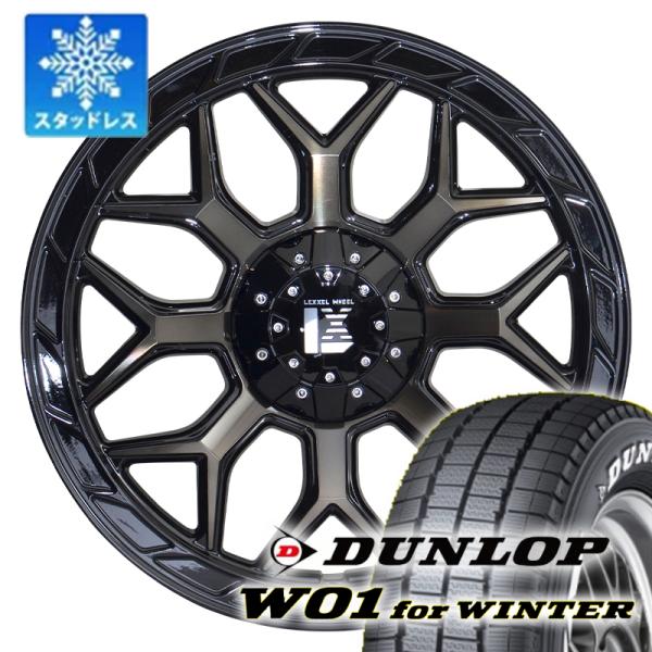 車検対応【スタッドレス】ハイエース200系 DUNLOP W01 for WINTER 215/65R16 ホワイトレター 16インチ タイヤホイール InFerno 4本セット