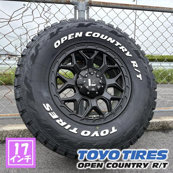 【新品4本セット】JL JK ラングラー 17インチ レクセルホイール インフェルノ TOYO OPENCOUNTRY RT 285/70R17 265/70R17