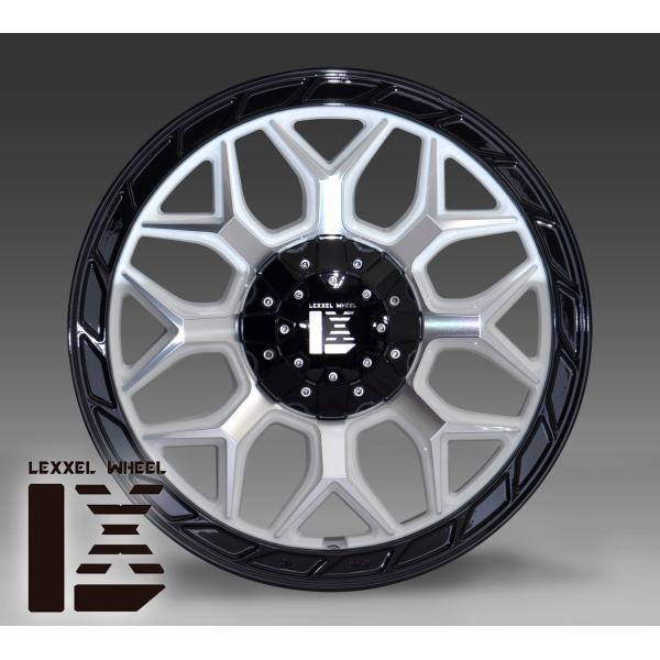 18インチ LEXXEL InFerno インフェルノ ホワイトマシニング 18x8.5+40 127/110-10H ハブ 73.2 新品 アルミホイール 1本から 送料無料