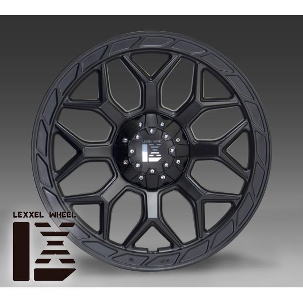 18インチ LEXXEL InFerno インフェルノ マットブラック 18x8.5+40 127/110-10H ハブ 73.2 新品 アルミホイール 1本から 送料無料｜Auto Craft WAT