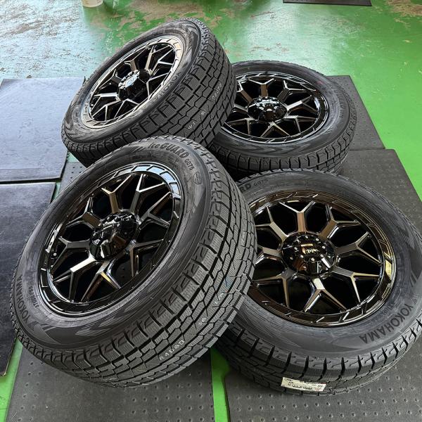 【車種】JL JK ラングラー｜国産 スタッドレス YOKOHAMA ヨコハマ アイスガード G075 275/55R20 20インチ LEXXEL InFerno 新品4本セット