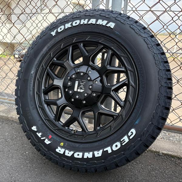 車検対応 ハイエース 200系 16インチ 新品 タイヤホイール 215/65R16 ヨコハマ ジオランダーAT4 G018 レクセル インフェルノ
