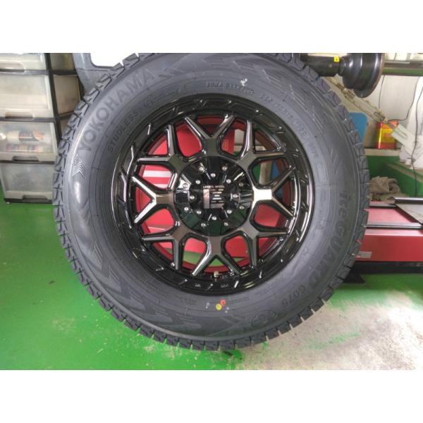 【新品4本セット】 デリカD5 RAV4 CX5 エクストレイル スタッドレス ヨコハマ アイスガード SUV G075 225/70R16 ホイールセット 16インチ LEXXEL InFerno｜Auto Craft WAT