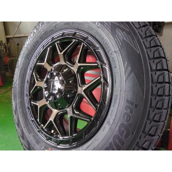 デリカD5 RAV4 CX5 エクストレイル スタッドレス タイヤ YOKOHAMA iceGUARD SUV G075 225/70R16 ホイールセット 16インチ LEXXEL InFerno 新品 4本セット｜Auto Craft WAT