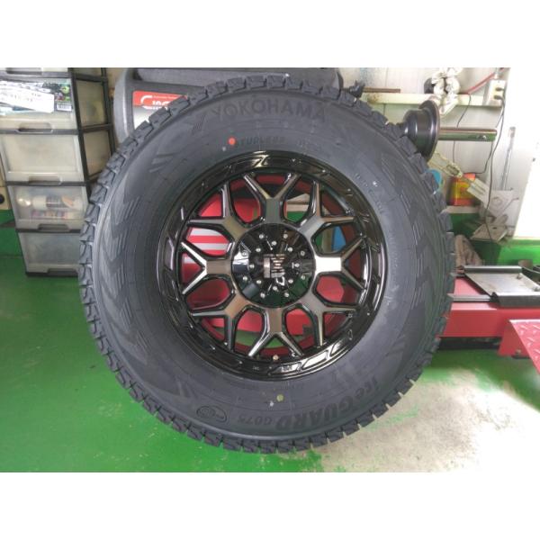 【新品4本セット】 ラングラー JL JK 国産 スタッドレス ヨコハマタイヤ アイスガード SUV G075 265/70R17 ホイールセット 17インチ LEXXEL InFerno