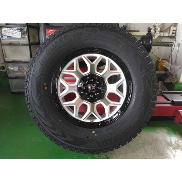 【新品4本セット】 ラングラー JL JK 国産 スタッドレス ヨコハマタイヤ アイスガード SUV G075 265/70R17 ホイールセット 17インチ LEXXEL InFerno