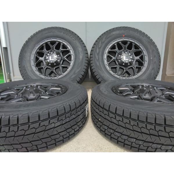 デリカ D5 スタッドレス 新品4本セット 225/70R16 ヨコハマタイヤ アイスガード SUV G075 タイヤホイールセット 16インチ LEXXEL InFerno｜Auto Craft WAT