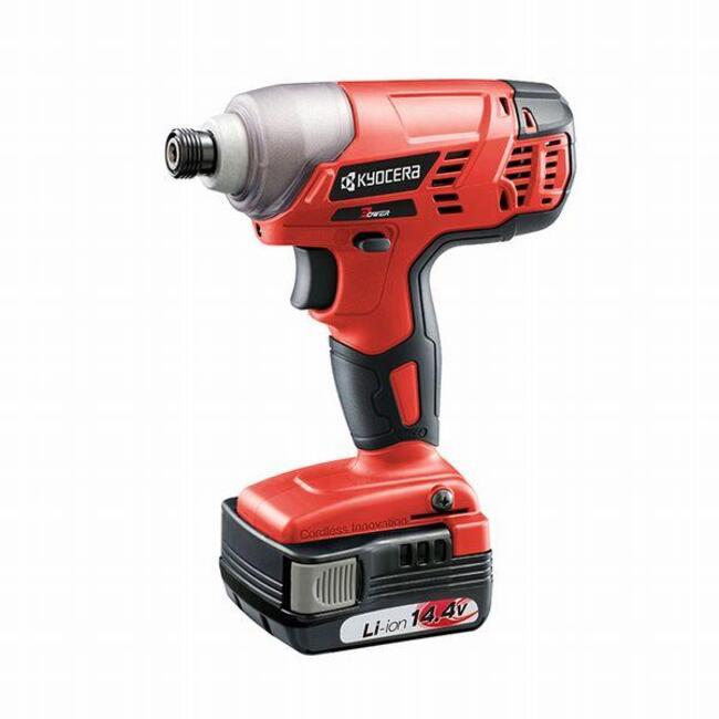 キョウセラ インパクトドライバー・レンチ BID-1415 軽量 コンパクト リチウムイオン 充電時間45分 キャリングケース 充電器BC-1402L 工具 DIY 加工|アサヒデンキ 店