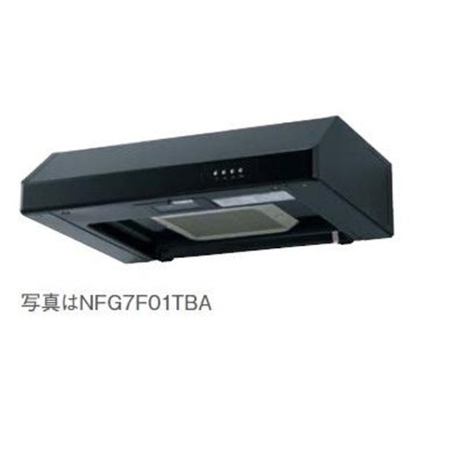 ノーリツ レンジフード NFG7F01TBA レンジフード 平型（ターボファン） 幅75cm（750mm） ブラック 換気扇｜アサヒデンキ　店 52,735円