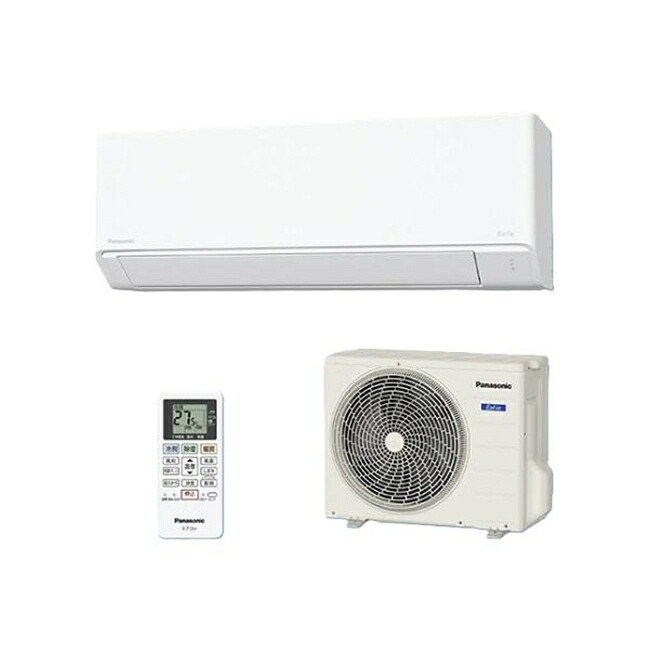 エアコン(～2.8kw) 室内外機セット パナソニック Fシリーズ Eolia エオリア ルームエアコン 冷房/暖房：8畳程度 CS-255DFL-W