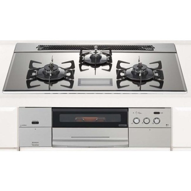 ハーマン ガスコンロ DS3619WASKSTEC LP プロパンガス PROGRE プログレ 3口コンロ ガラストップ マルチグリル 75cmタイプ ガス コンロ｜アサヒデンキ　店