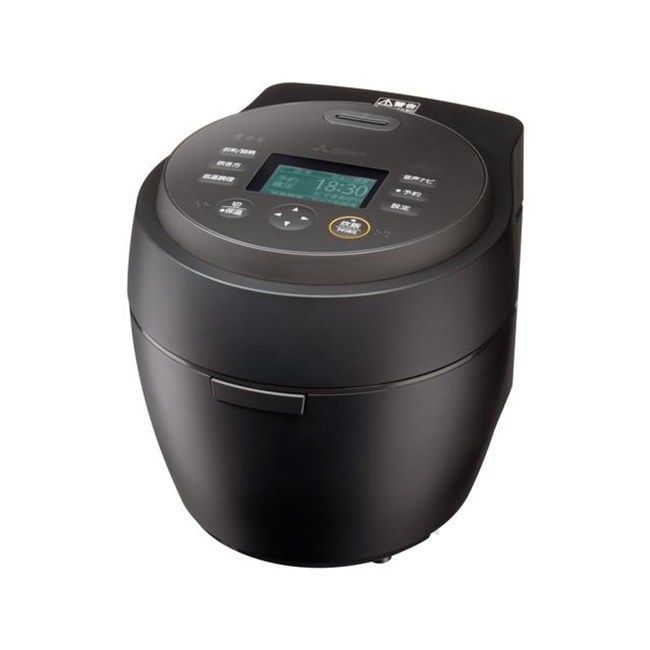 三菱 炊飯器 NJ-BW10H-B 本炭釜 紬 炊飯器 0.09?1.0L(0.5合?5.5合) 三菱 IHジャー炊飯器 炭まっ黒 ライスクッカー