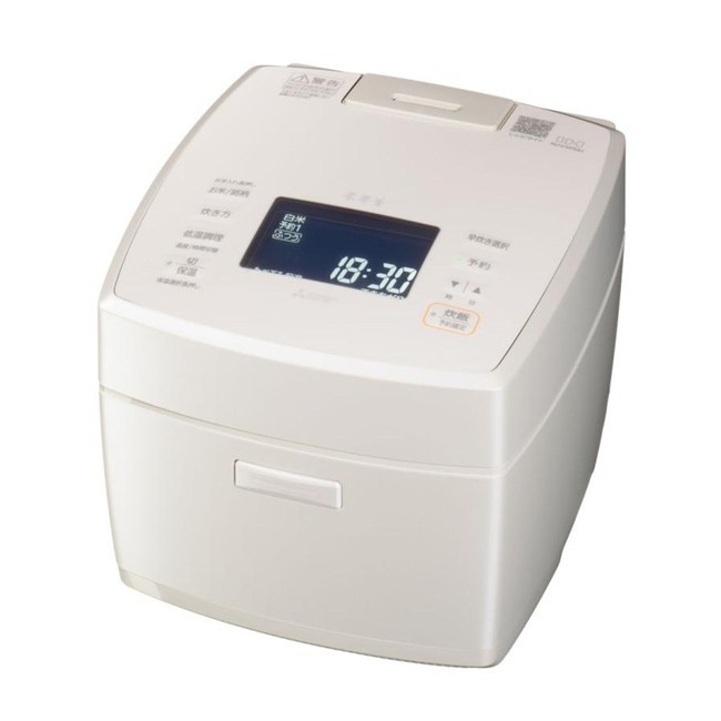 三菱 炊飯器 NJ-VW10H-W IHジャー炊飯器(5.5合炊き) 白真珠(しろしんじゅ) MITSUBISHI 本炭釜 ライスクッカー