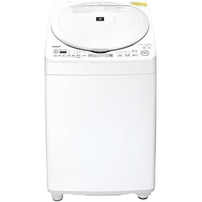 洗濯機(全自動 6.1kg～8kg) 洗濯機 縦型 全自動洗濯機 シャープ タテ型洗濯乾燥機 穴なし槽シリーズ ES-TX8K-W ES-TX8K 69,410円
