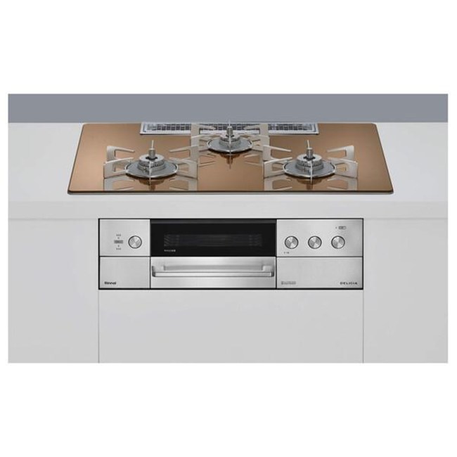 リンナイ ガスコンロ RHS72W39M14RCSTW LP プロパンガス ココット付属 ビルトインコンロ DELICIA デリシア 75cm幅 3V乾電池タイプ 操作部シンプル ガス コンロ|アサヒデンキ 店
