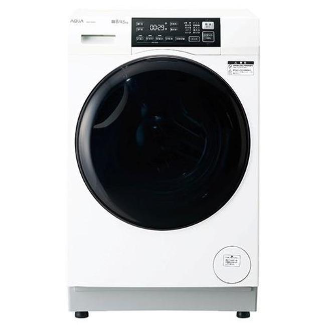 洗濯機(ドラム式 8.0kg～) ドラム洗濯機 洗濯機 ドラム式 アクア ホワイト まっ直ぐドラム ドラム式洗濯乾燥機 (洗濯機8kg/乾燥機4.5kg) 右開き AQW-D8A-R-W