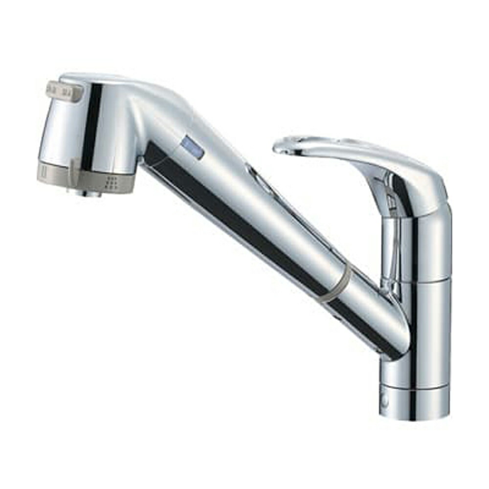 サンエイ 水栓 K87680TJV-13 【即日送りとどける】 シングル浄水器付ワンホールスプレー練り合わせる栓