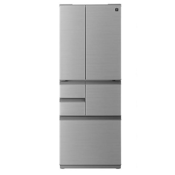 冷蔵庫(401～500L) シャープ 観音開き フレンチドア 大容量 SHARP アッシュシルバー SJ-X502P-S