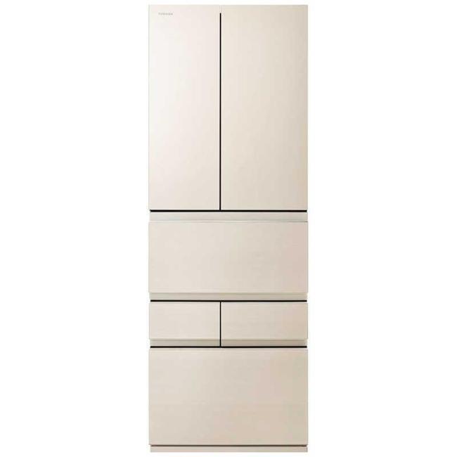 東芝 電気冷蔵庫(501～599L) GR-A510FZ-UC TOSHIBA 電気冷蔵庫 6部屋の入り口 508L フレンチ部屋の入り口(観音開き) VEGETA ベジータ FZ続きもの 真っただなか蔬菜室 幅65珊 グレインアイボリー 大型電気冷蔵庫
