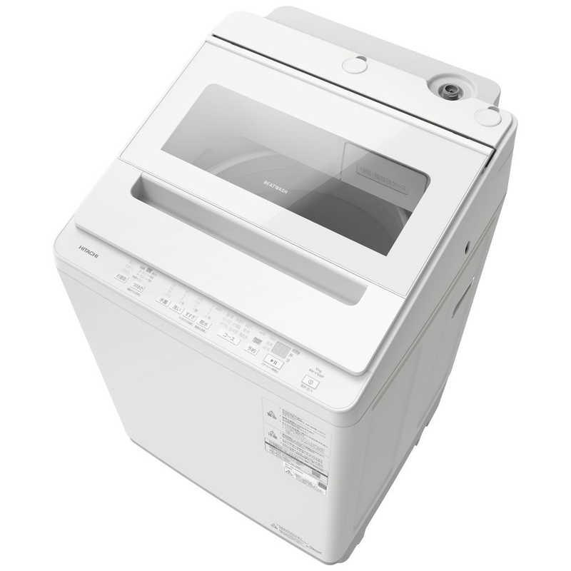日立 洗い濯ぎ機(全自動小銃 9.0kg～11kg) BW-V100P-W 全自動小銃洗い濯ぎ機 洗い濯ぎ10.0kg ビートウォッシュ 白いこと 洗い濯ぎ機 縦型 全自動小銃洗い濯ぎ機