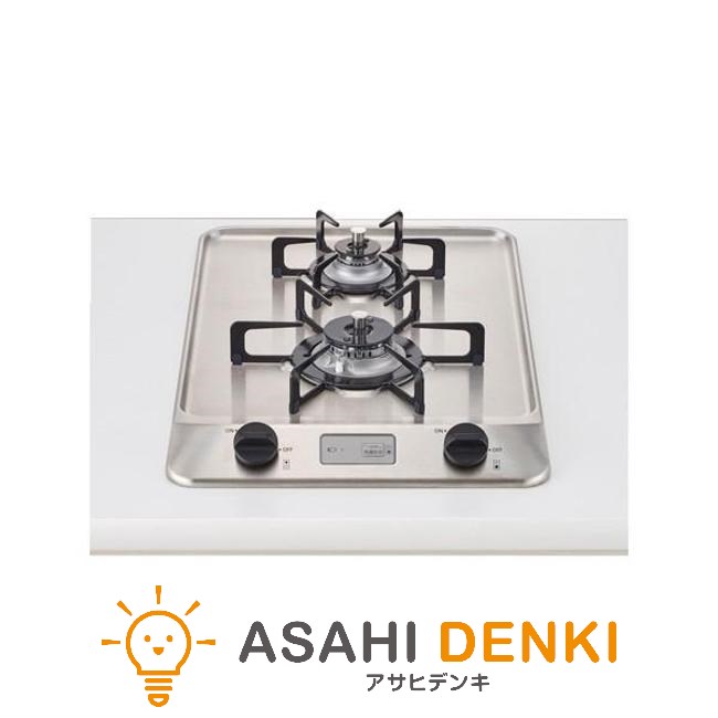 ノーリツ ガスコンロ N2C20KSK LP NORITZ?ビルトインガスコンロ コンパクトシリーズ ステンレストップ グリルレス 2口コンロ 幅30cm プロパンガス用? ガス コンロ｜アサヒデンキ　店