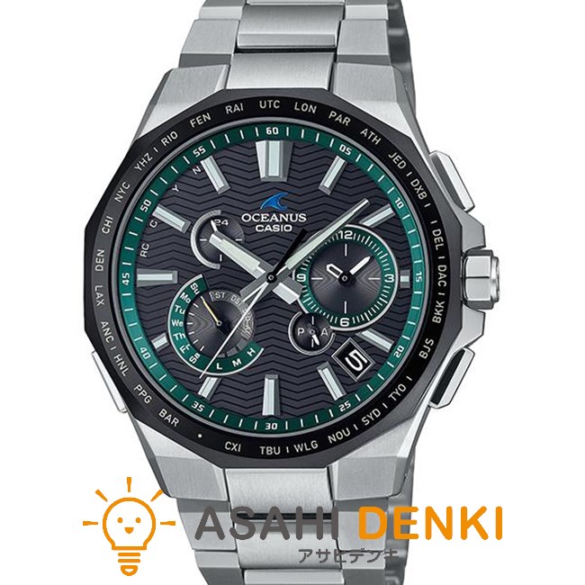 CASIO OCEANUS ocw-T100 チタン製 電波ソーラー 緑屋質屋】カシオ OCEANUS(オシアナス) OCW-T100TD-1AJF 電波