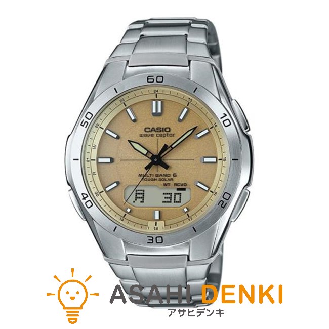 カシオ ウオッチ・時辰儀 WVA-M640D-9AJF CASIO ウェーブセプター wave ceptor ゴールド 成人男性 ご覧なさる 格好のいい