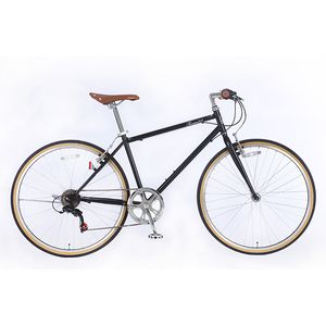 自転車 サイクル 21テクノロジー クロスバイク 26インチ・シマノ製6段変速 FUCL266 [マットブラック]