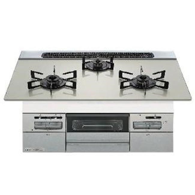ノーリツ ガスコンロ N3WV7RWAP2SIEC　12A 13A 都市ガス ミッケ(Mikke) 幅75cm 3口 ガス コンロ｜アサヒデンキ　店