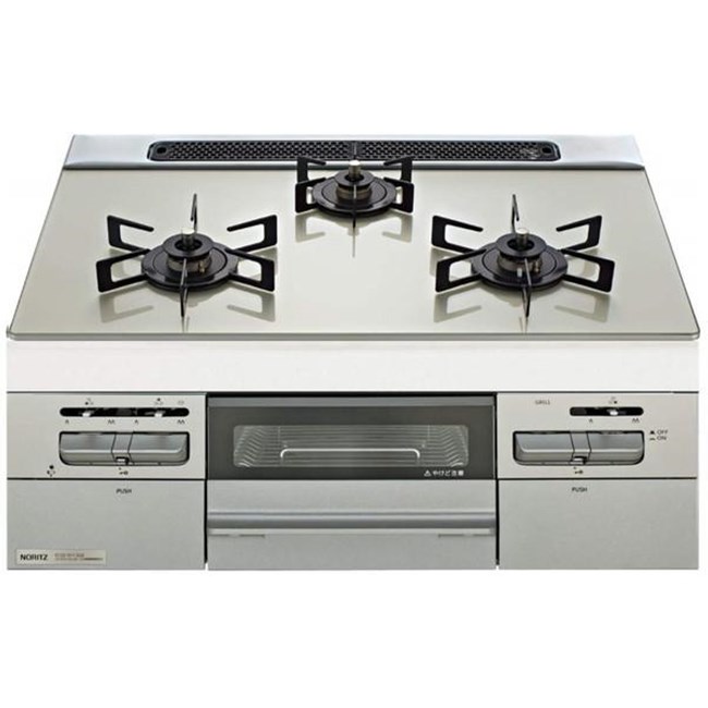 ノーリツ N3WV6RWAP2SIEC-LP ビルトインガスコンロ ミッケ(Mikke) 幅60cm 3口 プロパンガス用 ムーンシルバートップ/メタリックシルバーフェイス NORITZ (法人限定) (代引不可) 74557.jpg