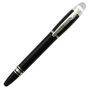 【楽天市場】MONTBLANC 25600モンブランスターウォーカー レジンライン 万年筆14金ロジウムペン先 M（中字）ブラック×プラチナ ※取寄品  : ブランドショップ ア・ドマーニ