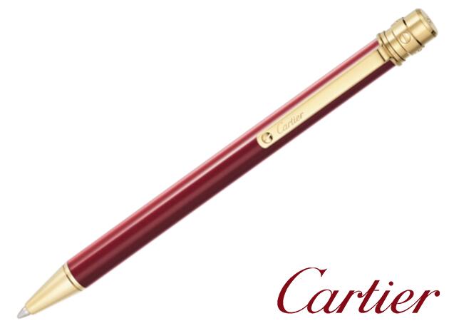 Cartier St Opsantos De Cartier Ballpoint Penサントス ドゥ カルティエ ボールペンボルドー バーガンディ 呈色ラッカーイエローゴールドプレイテッドディティール Newingtonroad Co Za