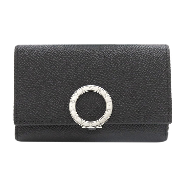 新品未使用品　箱付き　BVLGARI ブルガリ　キーケース　新型　リング付き　黒 新品未使用品 箱付き BVLGARI ブルガリ キーケース 新型 リング
