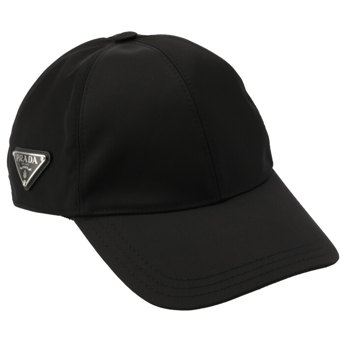 PRADA1HC274-2DMI-F0002-MTESSUTO NEROプラダ ユニセックスベースボールキャップRe Nylon リナイロントライアングル ロゴブラック｜ブランドショップ ア・ドマーニ
